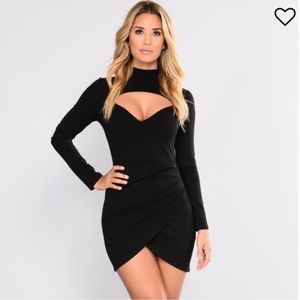 Fashion Nova Black Tonia Dress